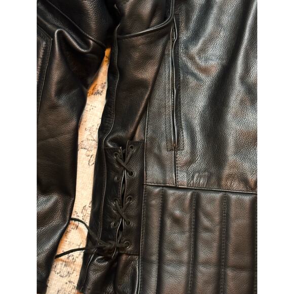 X-Element Advanced Motorcycle Gear Zip Out Leather Jacket - Picture 5 of 5